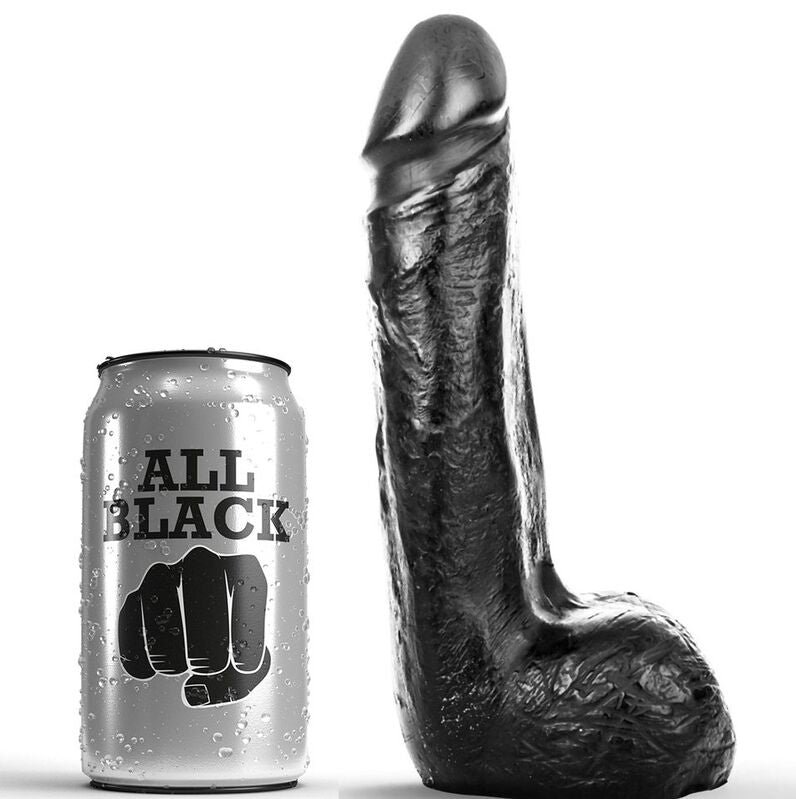 Experience powerful sensations with the All Black Soft Realistic Dildo. Semi-realistic design, soft TPR, body-safe, and perfect for deep pleasure. Compatible with all lubricants.1